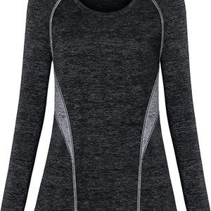 MISS FORTUNE Women's Active Wear Exercise Top Yoga Shirt Size large